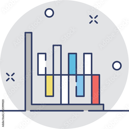 Bar Graph Vector Icon