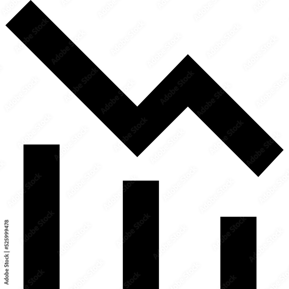 Horizontal Graph Vector Icon Horizontal Graph Vector Icon