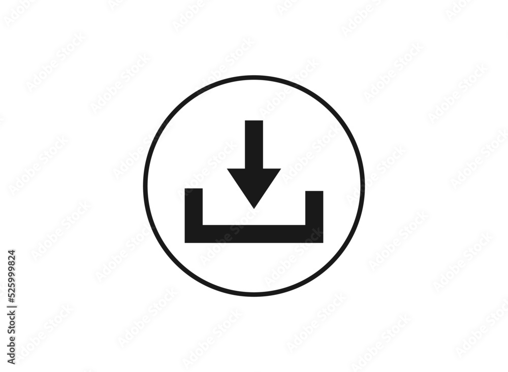 Download icon isolated on white background. Download icon in trendy design style. Vector illustration. EPS10 Download icon isolated on white background. Download icon in trendy design style. Vector illustration. EPS10