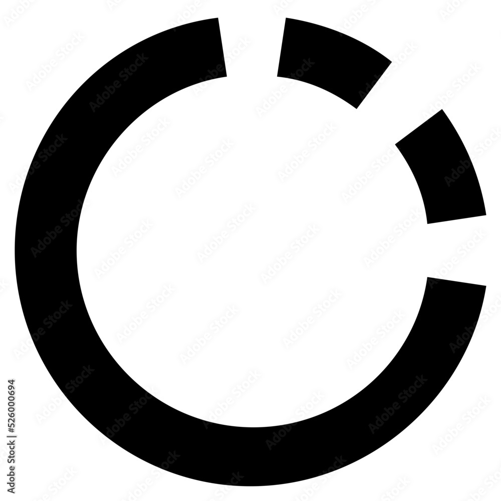 Donut Chart Vector Icon Donut Chart Vector Icon