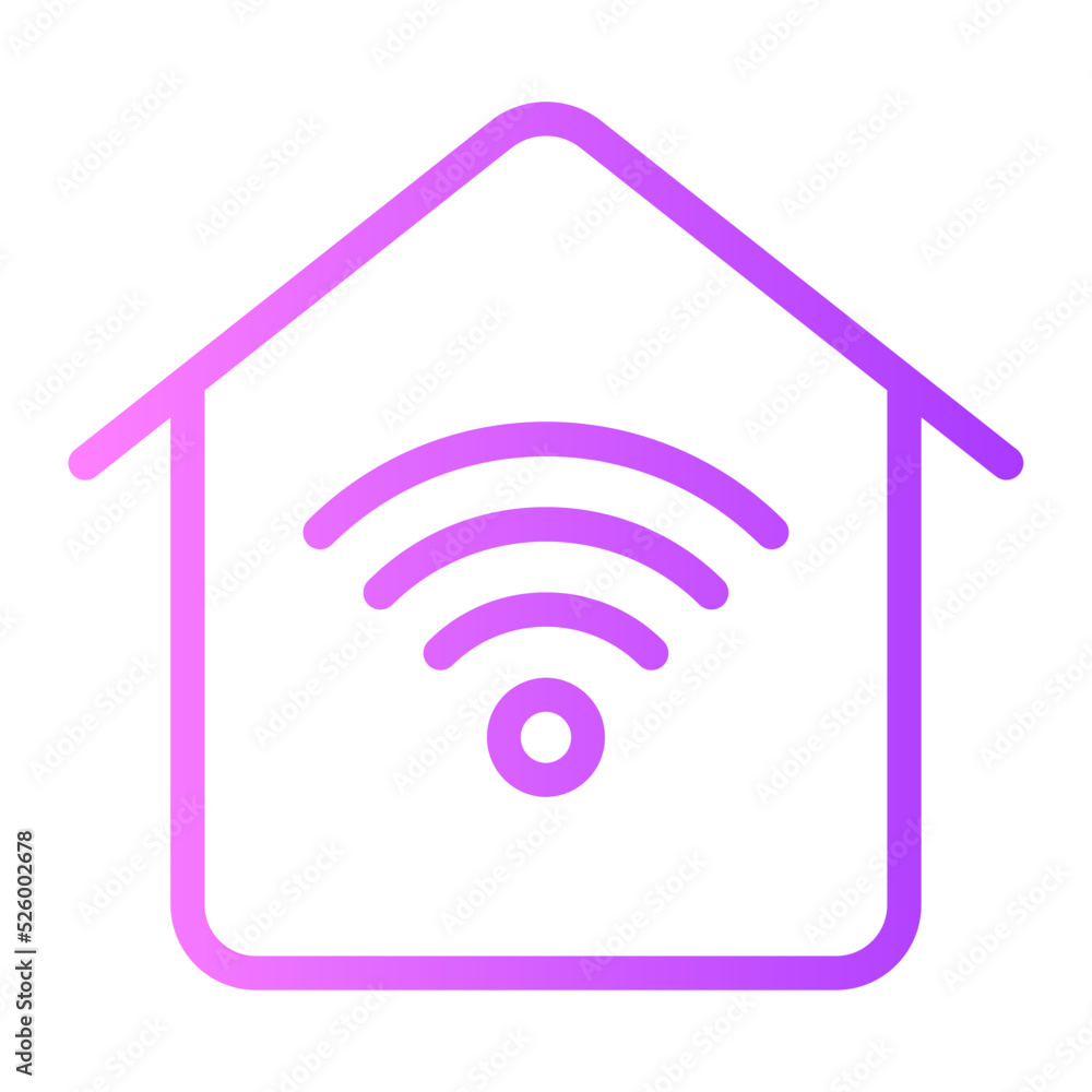 smart home gradient icon smart home gradient icon