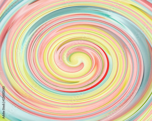 Multicolored abstract background with swirl. Pastel colors. Spring, summer backdrop