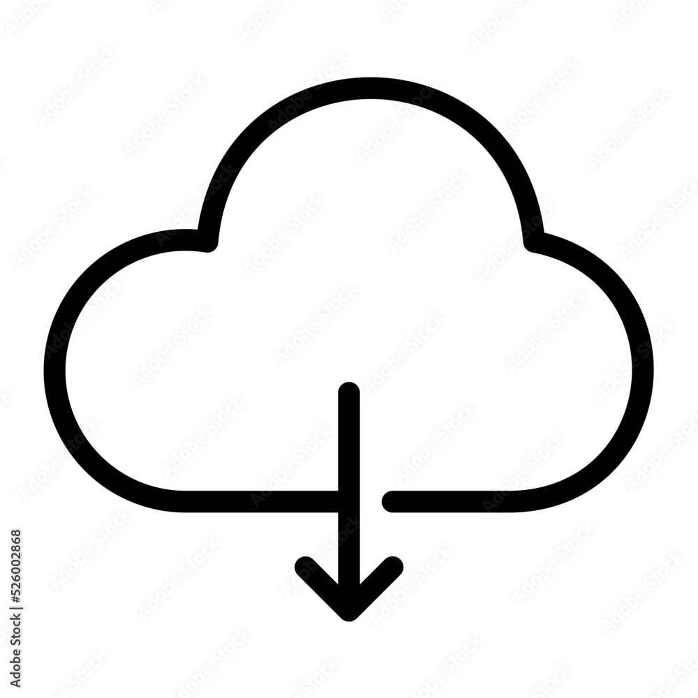 cloud download line icon cloud download line icon