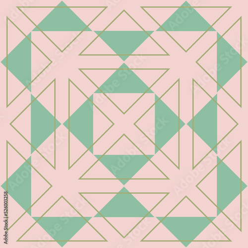 Green triangular background seamless pattern for wrapping paper decoration and design
