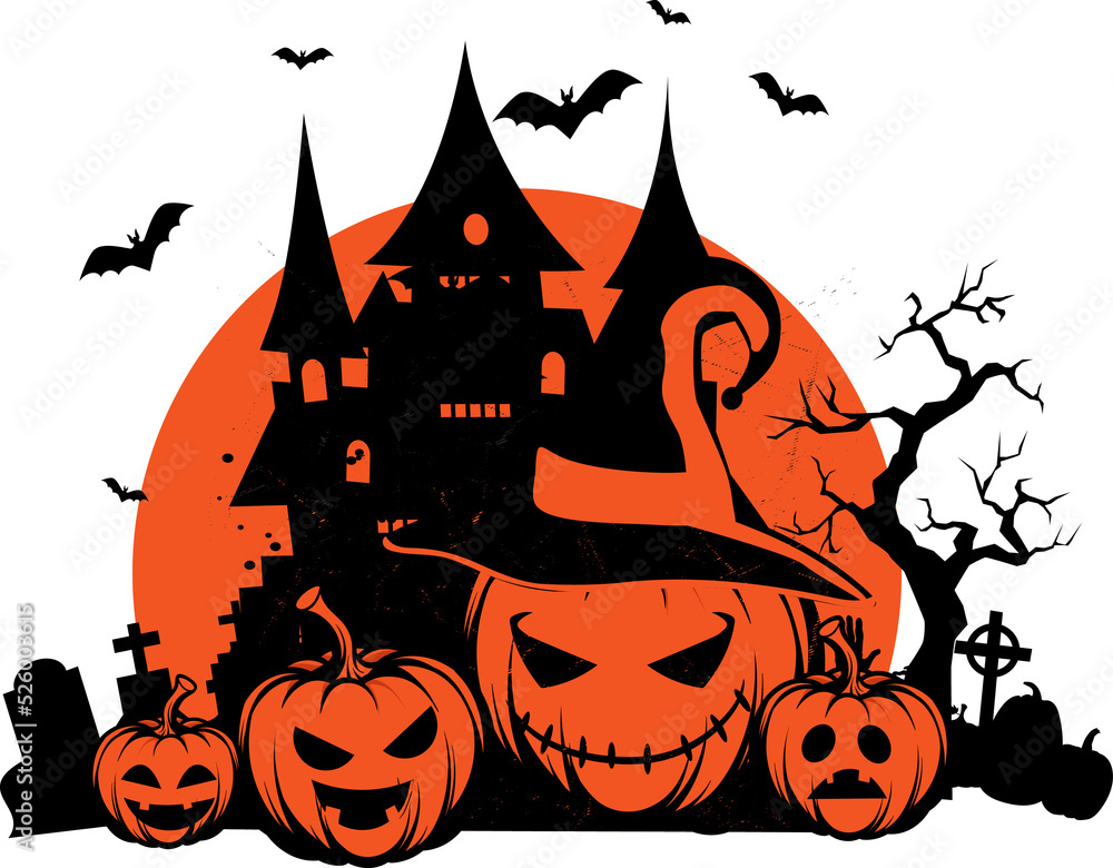 Fototapeta premium Halloween background, Pumpkins for Halloween.