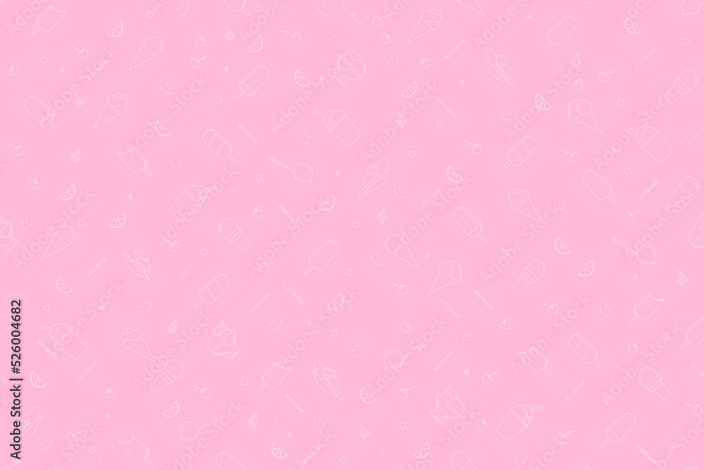 Seamless pattern on the theme of ice cream. Seamless pattern on the theme of ice cream.