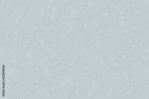 Seamless pattern on the theme of ice cream.