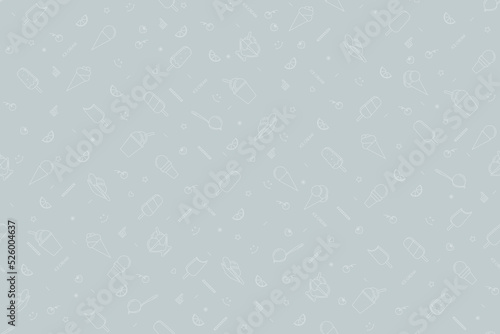 Seamless pattern on the theme of ice cream.