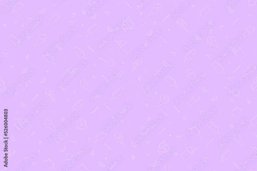 Seamless pattern on the theme of ice cream. Seamless pattern on the theme of ice cream.