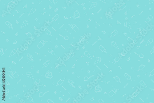 Seamless pattern on the theme of ice cream.