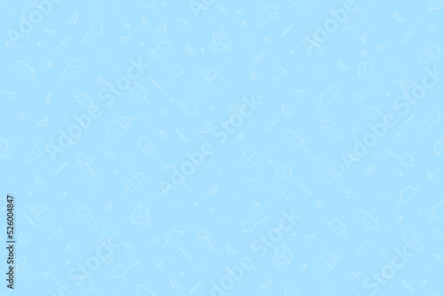 Seamless pattern on the theme of ice cream.