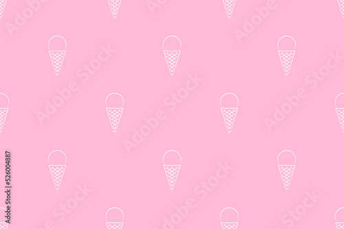 Seamless pattern on the theme of ice cream.