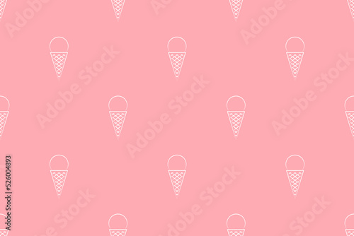 Seamless pattern on the theme of ice cream.