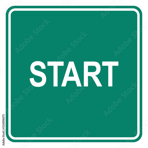 Start und Schild
