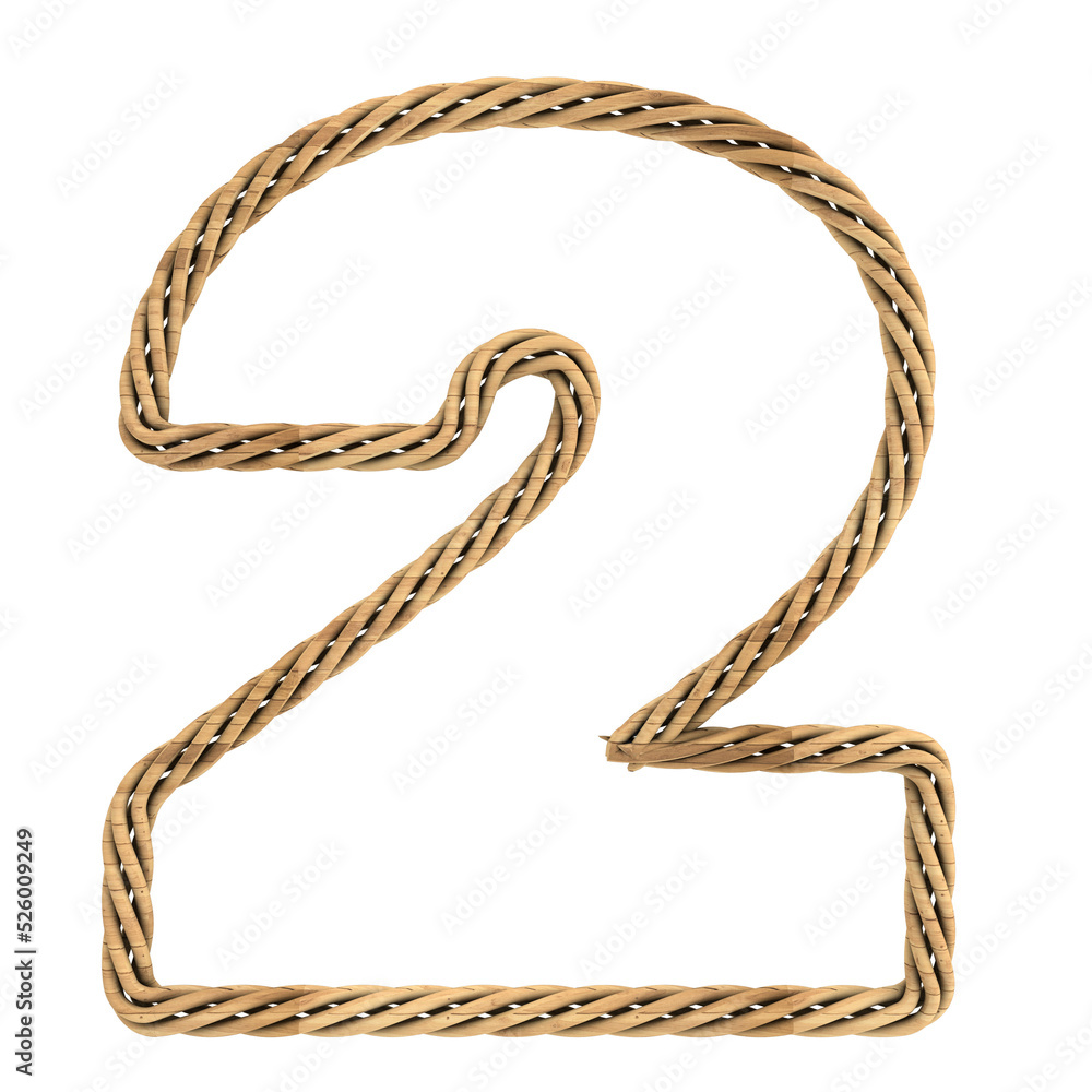 2 wooden font letter 2 wooden font letter