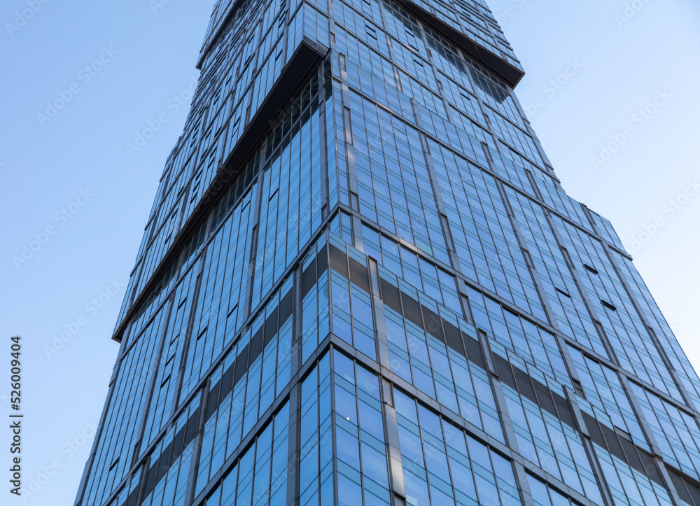 Glass skyscraper against the sky. Glass skyscraper against the sky.