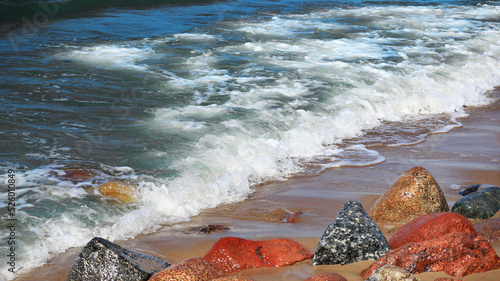 Quadro su tela Sea wave ashore