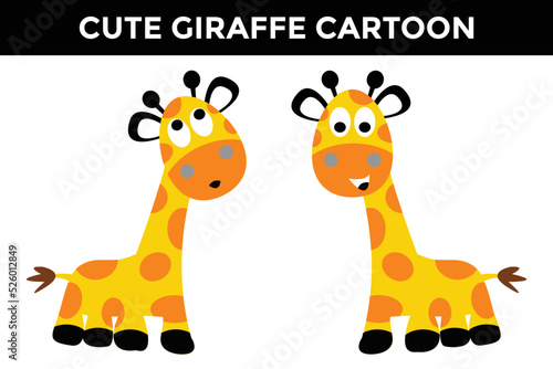 giraffe cartoon cute character element