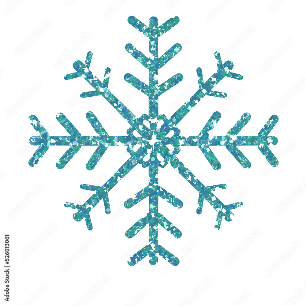 Glitter blue snowflake on transparent background. Snowflake icon. Design for decorating,background, wallpaper, illustration, fabric, clothing. Glitter blue snowflake on transparent background. Snowflake icon. Design for decorating,background, wallpaper, illustration, fabric, clothing.