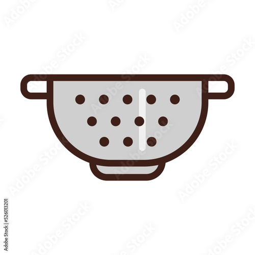 colander isolated on white background