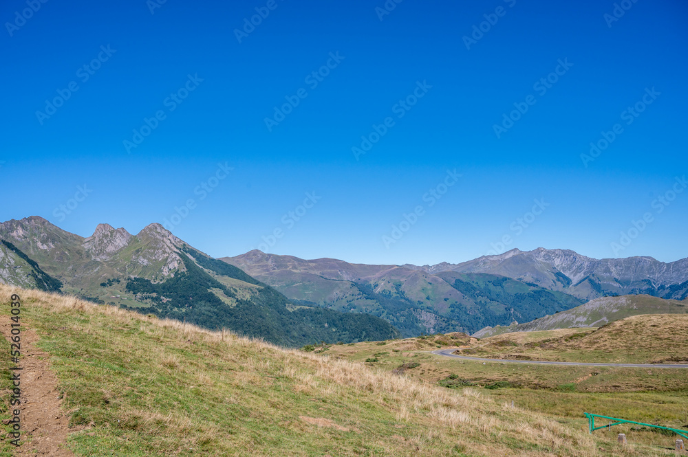 Pyrenees landscape in the val d'azun region