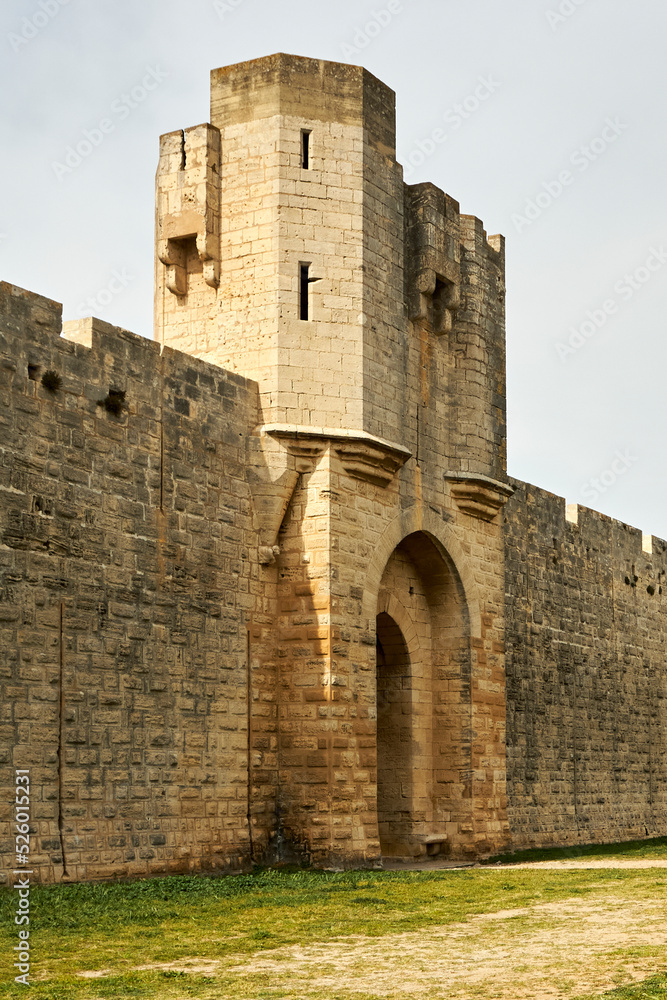 View of the Ancient city of Aigues-Mortes in Camargue, France View of the Ancient city of Aigues-Mortes in Camargue, France