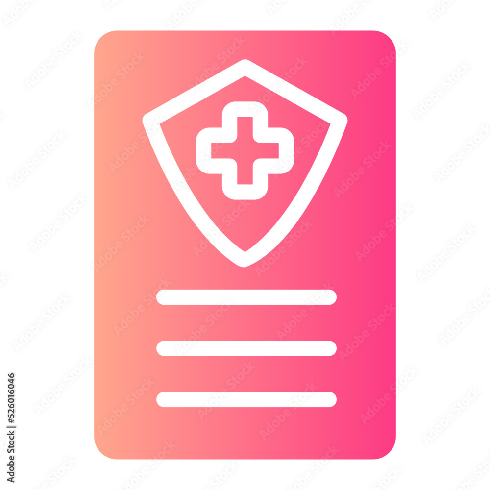 Health Insurance gradient icon Health Insurance gradient icon