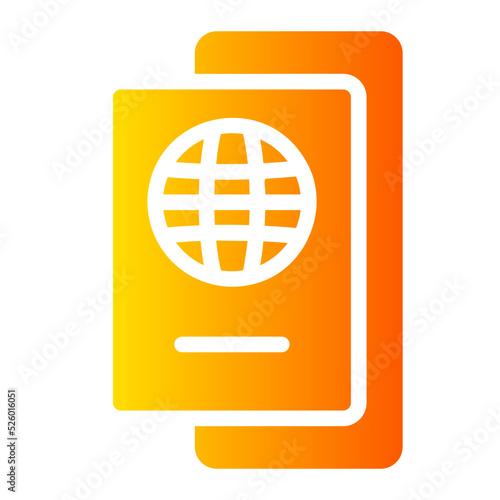 pasport gradient icon