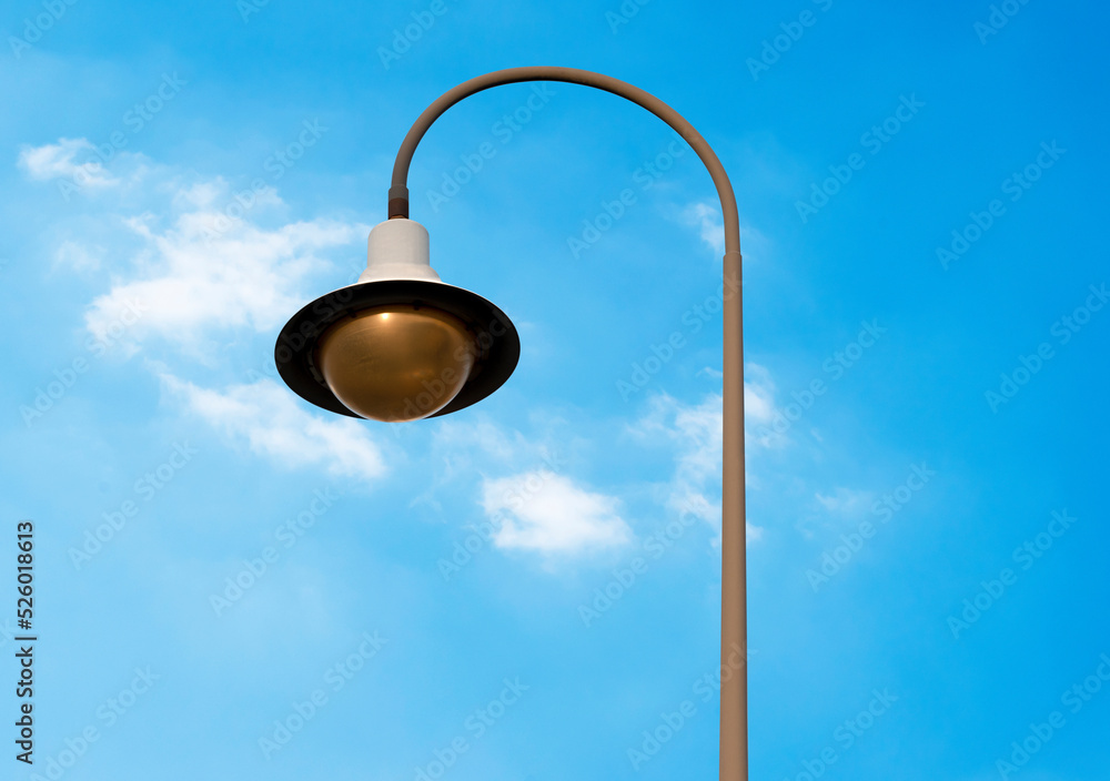 Outdoort lamp pole with blue sky background Outdoort lamp pole with blue sky background