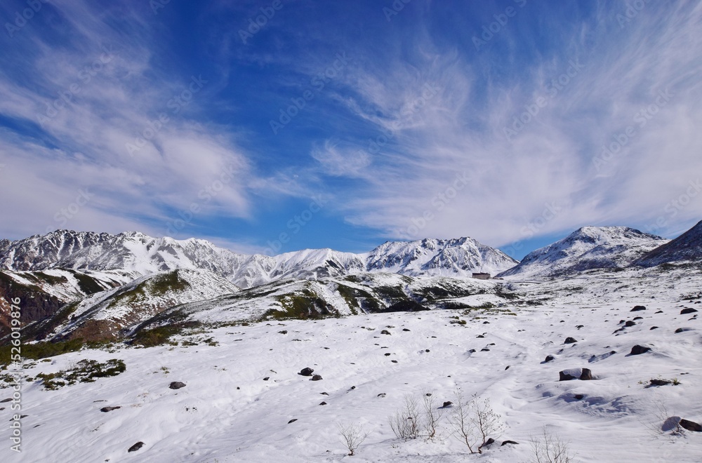 北アルプス 立山連峰　雪景色
