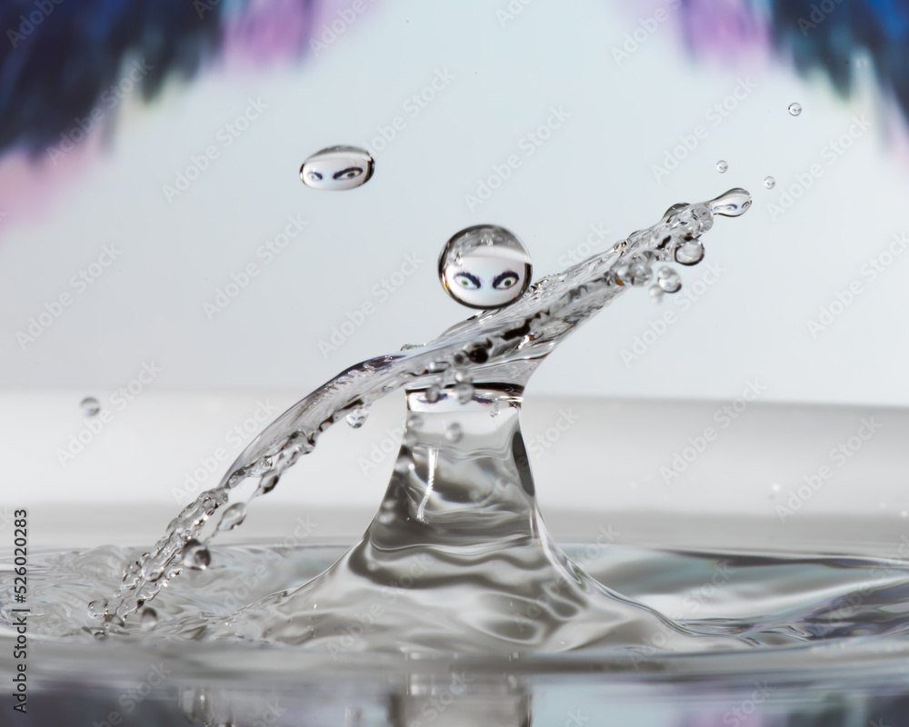disco splash abstract liquid art