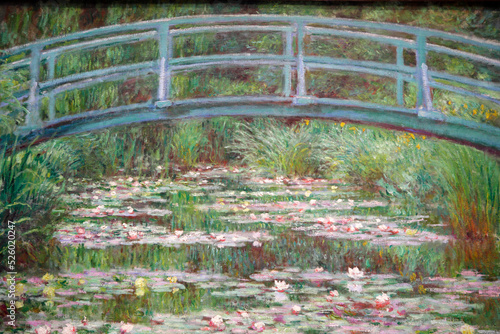 Obraz na plátne The Japanese Footbridge by Monet, National Gallery of Art, Washington D