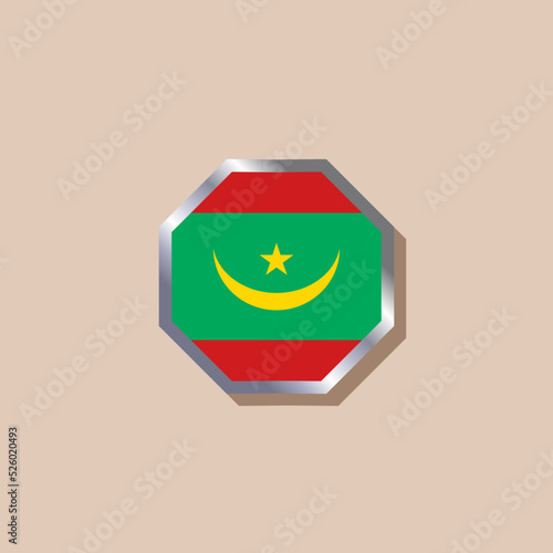 Free Download Illustration of Mauritania flag Template - GFXLoad
