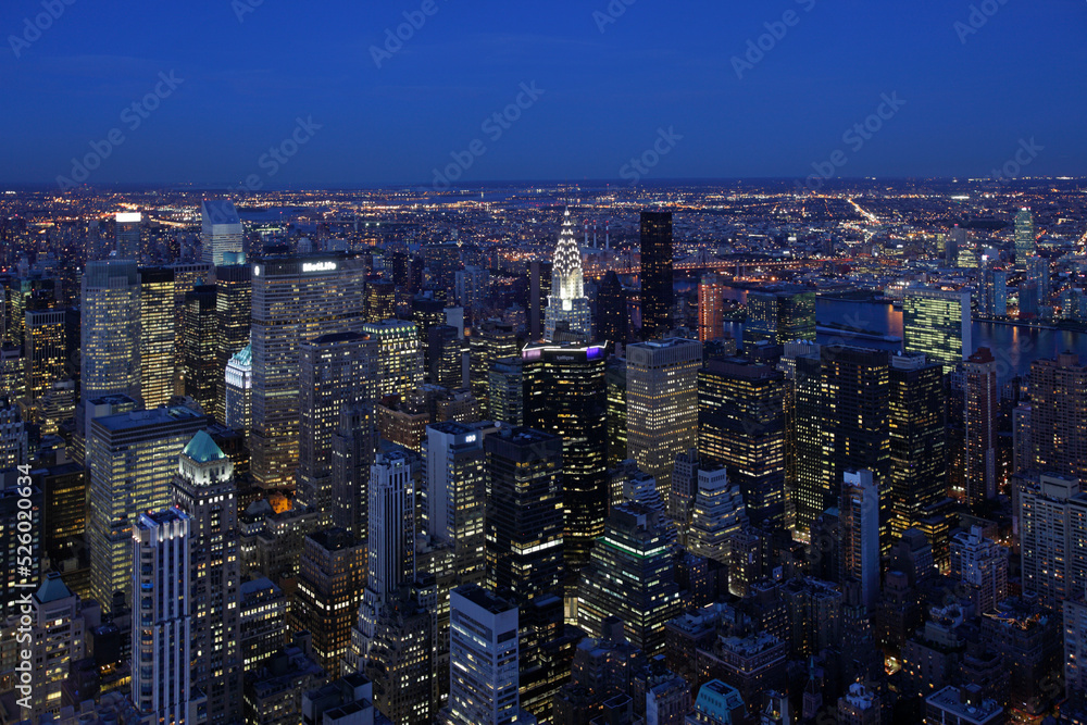 Manhattan seen from Empire State Building, New York City, USA Manhattan seen from Empire State Building, New York City, USA