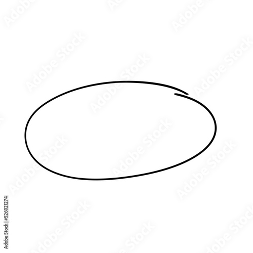 Hand drawn circle line points