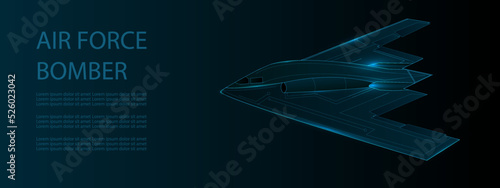 B-2 BOMBER VECTOR ILLUSTRATION