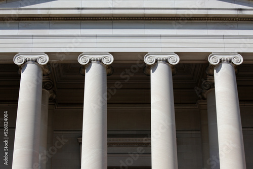 Obraz na płótnie Ionic capitals at National Gallery, Washington D.C., USA