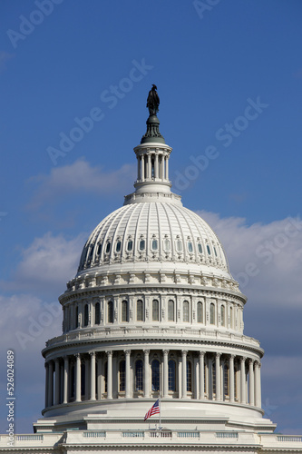 Close up of the dome of United States Capitol, Washington D.C., USA