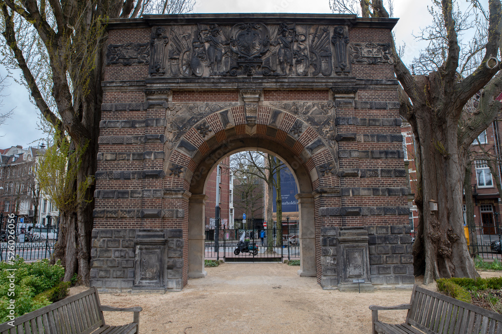 Gate At The Garden Of The Rijksmusum Museum At Amsterdam The Netherlands 4-6-2022
