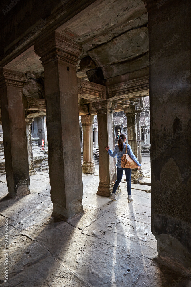Interior of Angkor Wat temple, Siem Reap, Cambodia Interior of Angkor Wat temple, Siem Reap, Cambodia