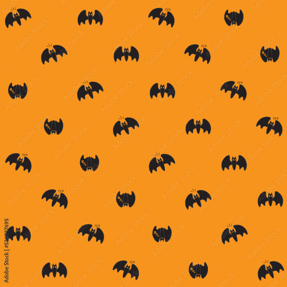 Cute Hand Drawn Bat Seamless Pattern Cute Hand Drawn Bat Seamless Pattern