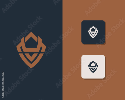 Letter M V logo design. creative minimal monochrome monogram symbol. Universal elegant vector emblem. Premium business logotype. Graphic alphabet symbol for corporate identity