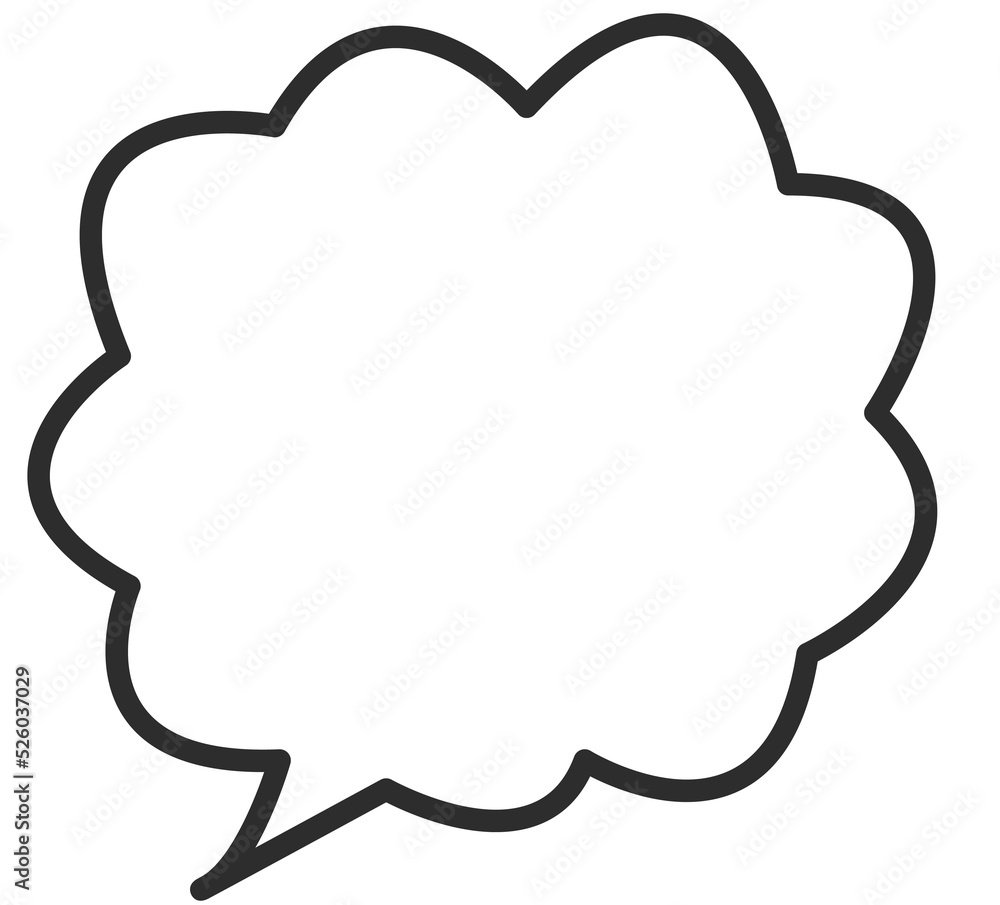 age box speech bubbles. Blank empty vector speech bubbles. Cartoon balloon word design.
