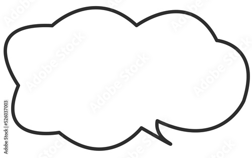 age box speech bubbles. Blank empty vector speech bubbles. Cartoon balloon word design. 