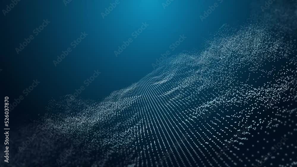 Grid matrix of dots forming form lines Stock ビデオ | Adobe Stock