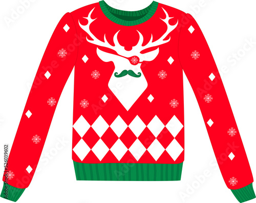 PNG Christmas ugly sweater 