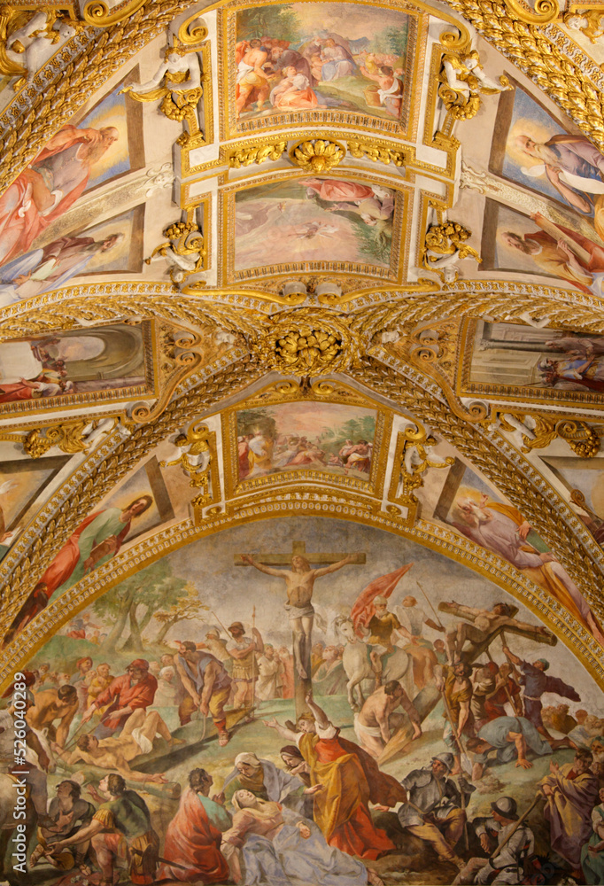 Frescoes of St. Martin's Charterhouse, Naples, Italy