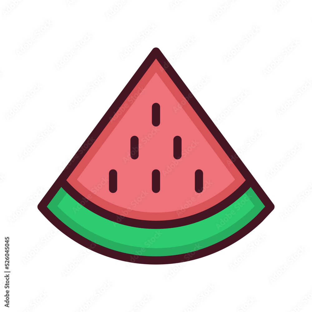 slice of watermelon on white background slice of watermelon on white background