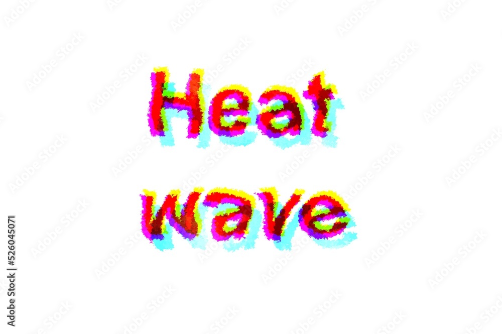 heat wave text 3d retro style heat wave text 3d retro style