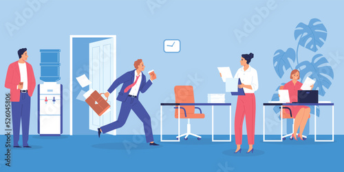 Man Late For Work